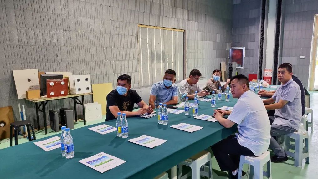 中海海洋建工集团华东区工程项目总倪德炳一行莅临格林堡参观考察