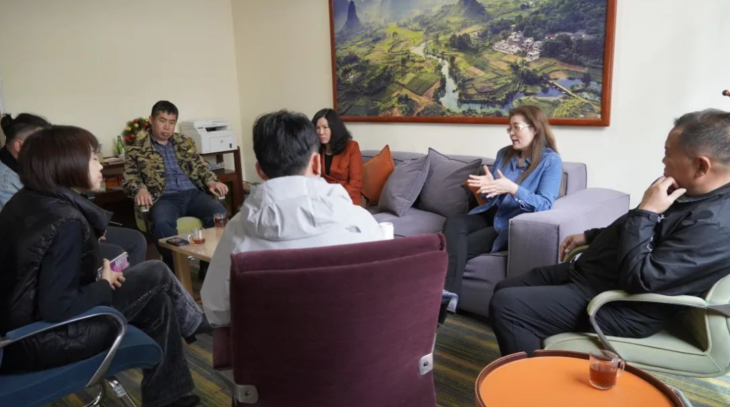 济南历城控股客人莅临格林堡参观交流